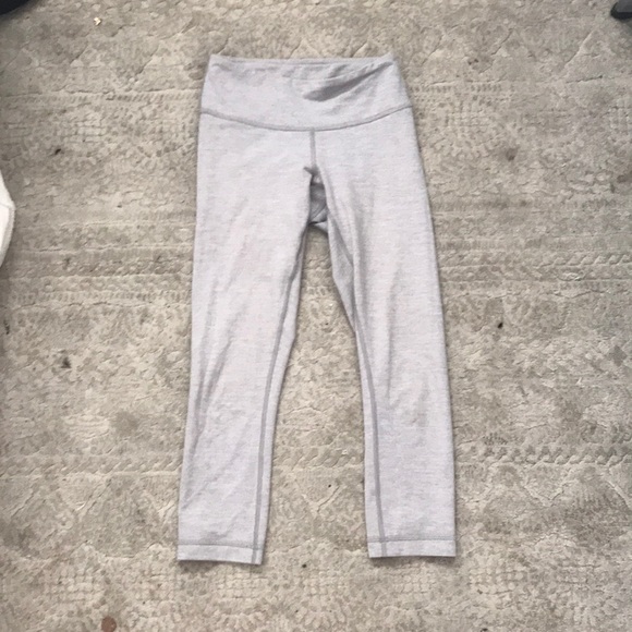 lululemon athletica Pants - Lulu lemon crop grey leggings